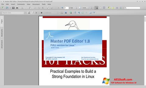 Skærmbillede Master PDF Editor Windows 10
