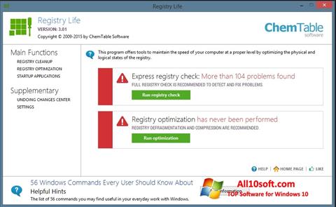 Skærmbillede Registry Life Windows 10