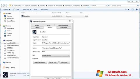 Skærmbillede SpeedFan Windows 10
