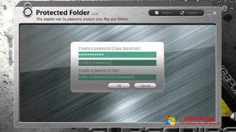 Skærmbillede Protected Folder Windows 10