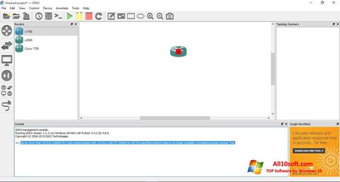 Skærmbillede GNS3 Windows 10