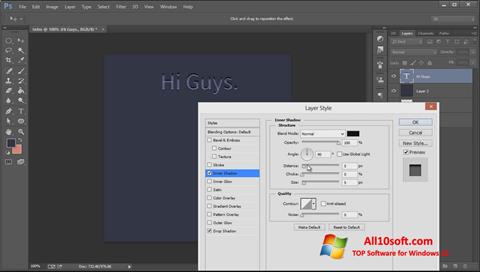 Skærmbillede Adobe Photoshop CC Windows 10