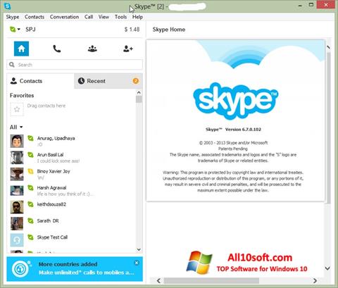 Skærmbillede Skype Setup Full Windows 10