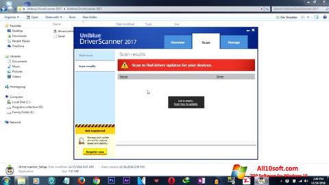 Skærmbillede DriverScanner Windows 10
