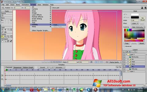 Skærmbillede Anime Studio Windows 10
