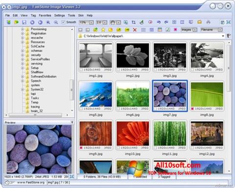 Skærmbillede FastStone Image Viewer Windows 10