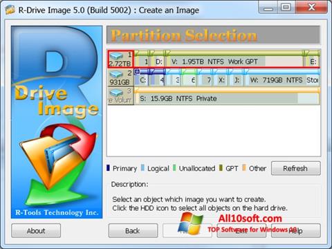 Skærmbillede R-Drive Image Windows 10