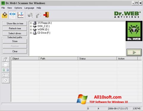 Skærmbillede Dr.Web Windows 10