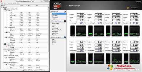 Skærmbillede AMD Overdrive Windows 10