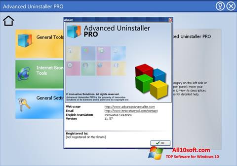 Skærmbillede Advanced Uninstaller PRO Windows 10