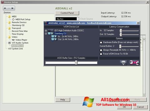 Skærmbillede ASIO4ALL Windows 10