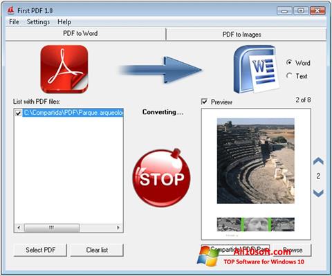 Skærmbillede First PDF Windows 10