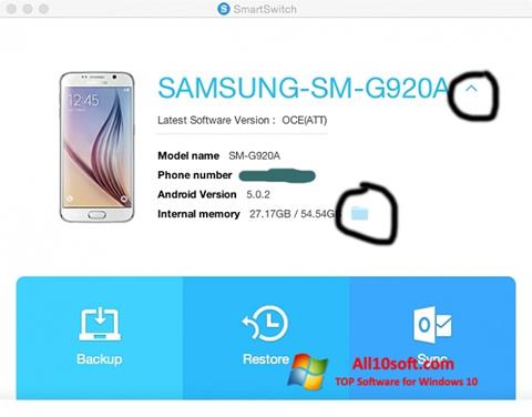 Skærmbillede Samsung Smart Switch Windows 10