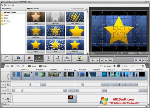 Skærmbillede AVS Video Editor Windows 10