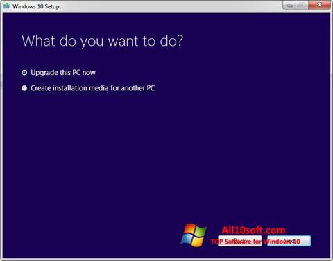 Skærmbillede Media Creation Tool Windows 10