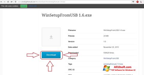 Skærmbillede WinSetupFromUSB Windows 10