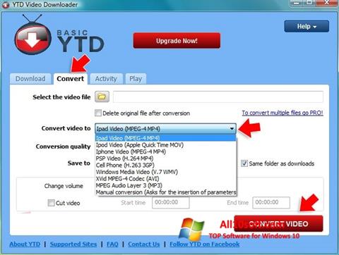 Skærmbillede YTD Video Downloader Windows 10