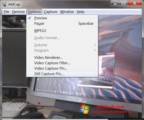 Skærmbillede AMCap Windows 10