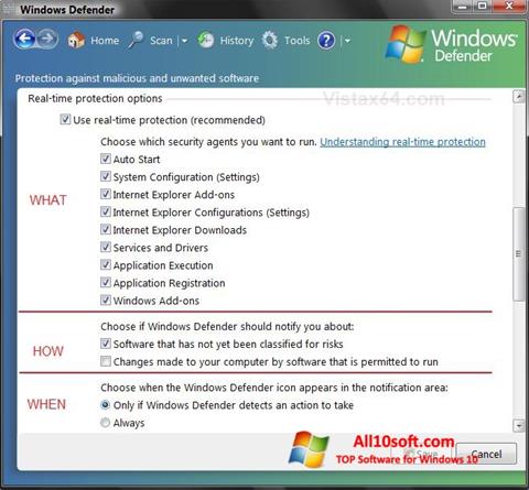 Skærmbillede Windows Defender Windows 10