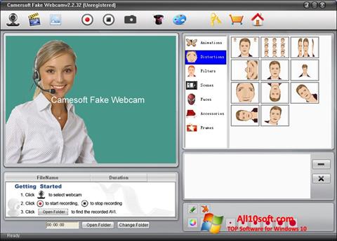 Skærmbillede Fake Webcam Windows 10