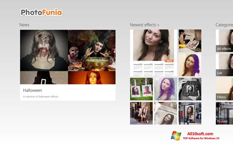 Skærmbillede PhotoFunia Windows 10
