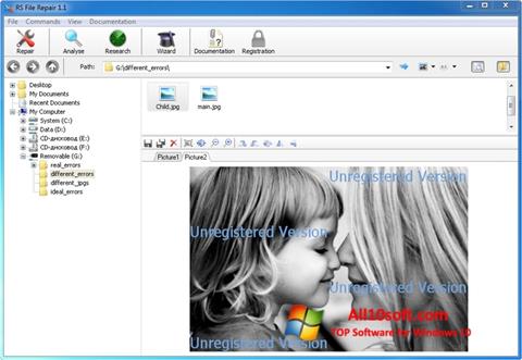 Skærmbillede File Repair Windows 10