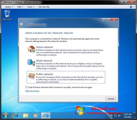 Skærmbillede Windows Virtual PC Windows 10