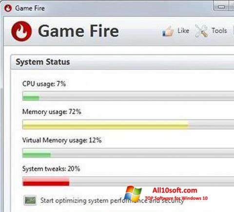 Skærmbillede Game Fire Windows 10