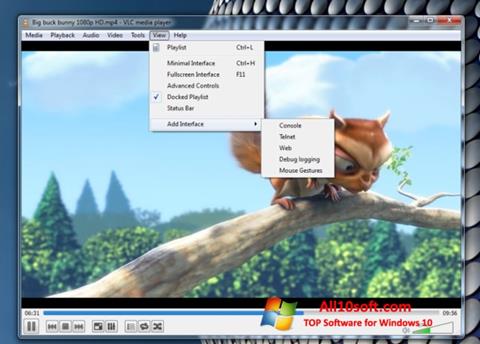 Skærmbillede VLC Media Player Windows 10