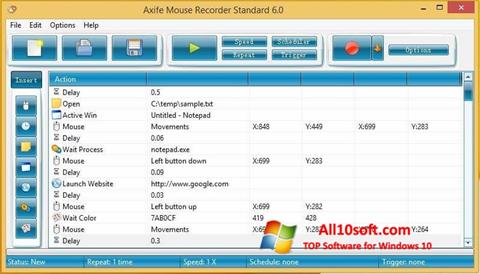 Skærmbillede Mouse Recorder Windows 10