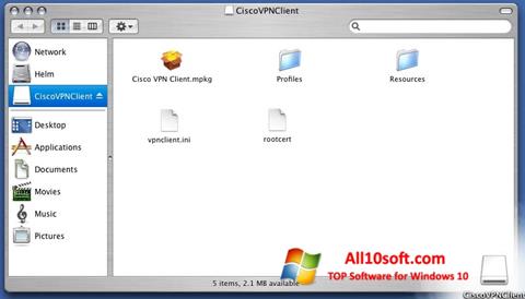 Skærmbillede Cisco VPN Client Windows 10
