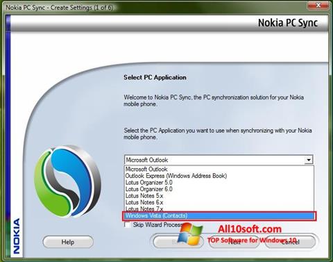 Skærmbillede Nokia PC Suite Windows 10