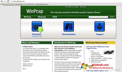 Skærmbillede WinPcap Windows 10