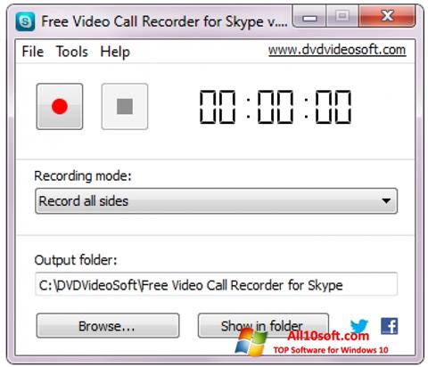Skærmbillede Free Video Call Recorder for Skype Windows 10