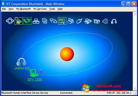 Skærmbillede BlueSoleil Windows 10