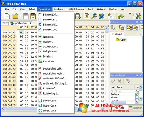 Skærmbillede Hex Editor Neo Windows 10