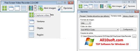 Skærmbillede Free Screen Video Recorder Windows 10