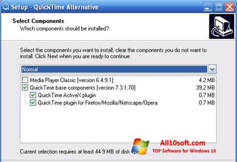Skærmbillede QuickTime Alternative Windows 10