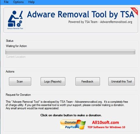 Skærmbillede Adware Removal Tool Windows 10