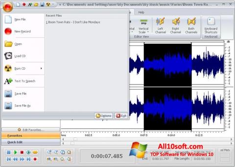 Skærmbillede Free Audio Editor Windows 10