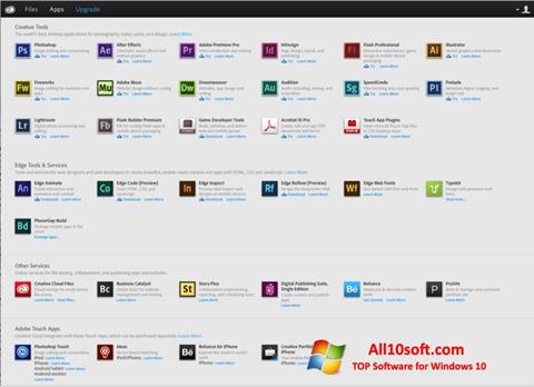Skærmbillede Adobe Creative Cloud Windows 10
