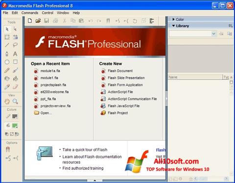Skærmbillede Macromedia Flash Player Windows 10