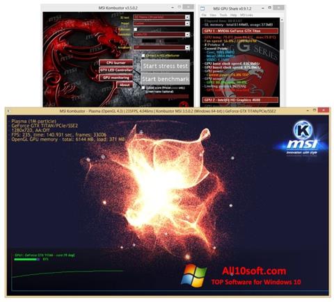 Skærmbillede MSI Kombustor Windows 10