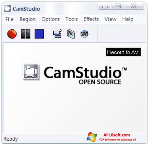 Skærmbillede CamStudio Windows 10