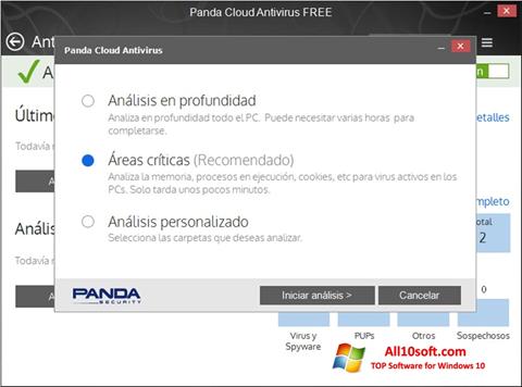 Skærmbillede Panda Cloud Windows 10