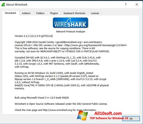 Skærmbillede Wireshark Windows 10