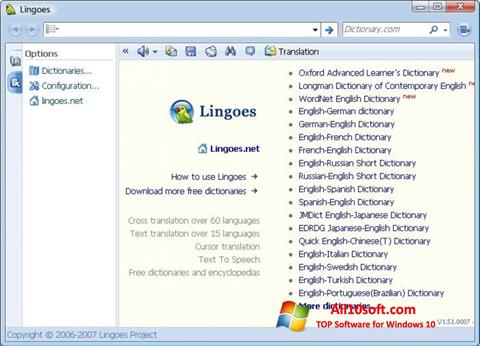 Skærmbillede Lingoes Windows 10