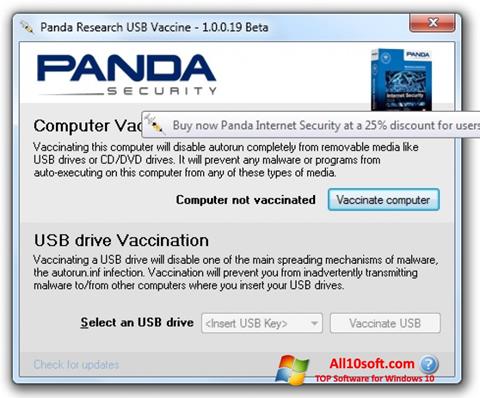 Skærmbillede Panda USB Vaccine Windows 10