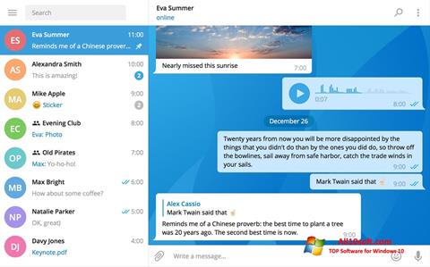 Skærmbillede Telegram Desktop Windows 10