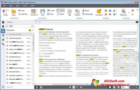 Skærmbillede ABBYY PDF Transformer Windows 10
